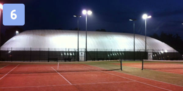 Billericay Lawn Tennis Club artificial clay tennis courts and dome