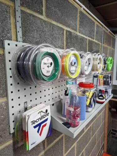 Essex Racket Stringing Reel Wall and Accessories