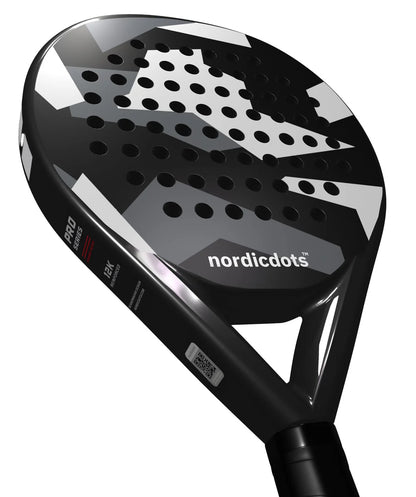 Nordicdots Camo Series padel racket in black