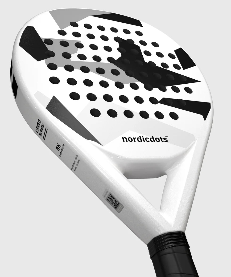 Nordicdots Camo Series padel racket in white