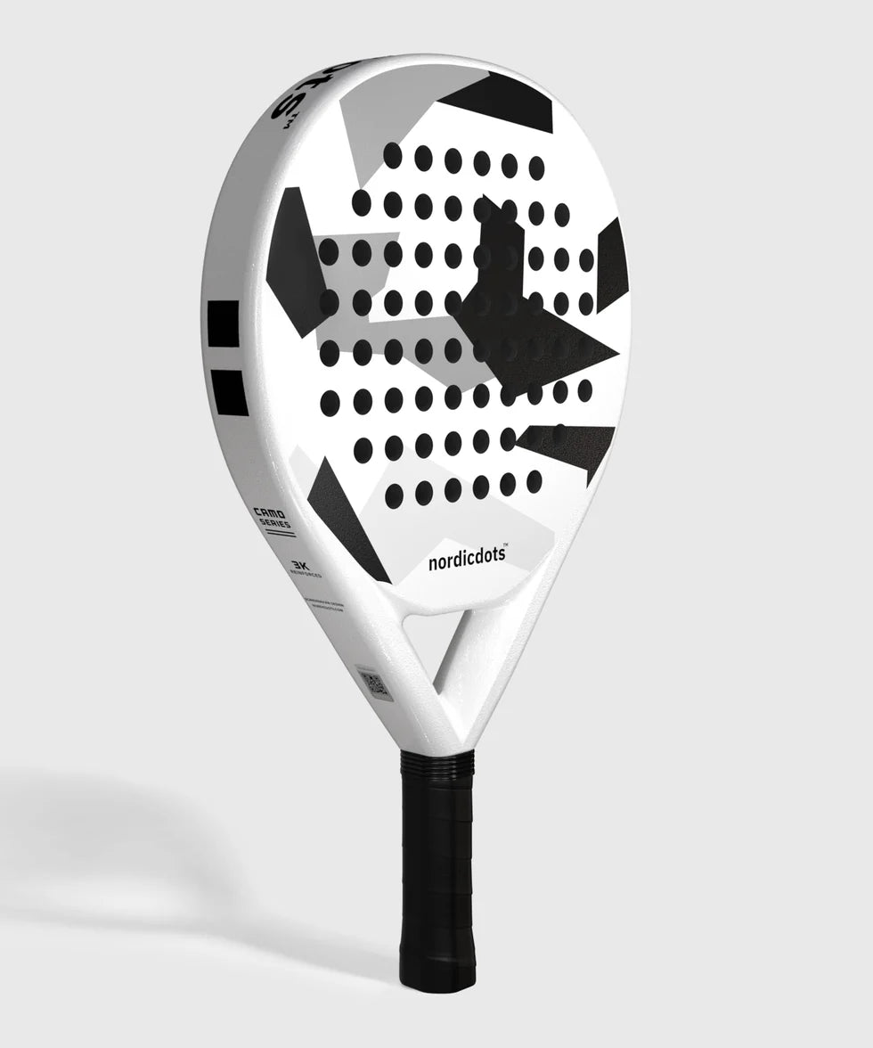 Nordicdots Camo Series padel racket in white