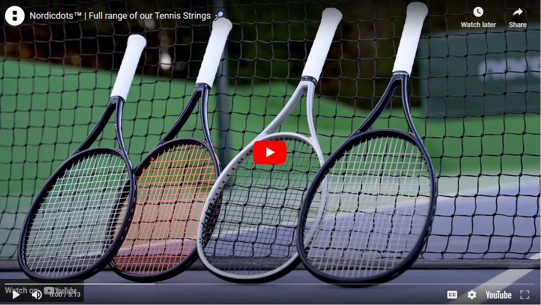 Load video: Nordicdots tennis string review video